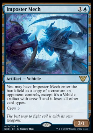 (013) Magic The Gathering Commander: Kamigawa: Neon Dynasty Single: Imposter Mech (V.1)  Rare