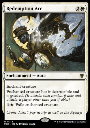 (013) Magic The Gathering Commander: Murders at Karlov Manor Single: Redemption Arc  Rare