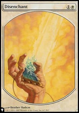 (006) Magic The Gathering The List Single: Disenchant  Rare