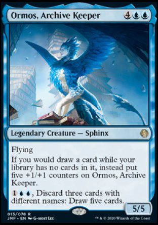 (013) Magic The Gathering Jumpstart Single: Ormos, Archive Keeper  Rare