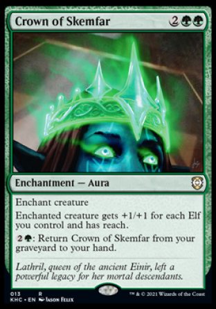 (013) Magic The Gathering Commander: Kaldheim Single: Crown of Skemfar  Rare