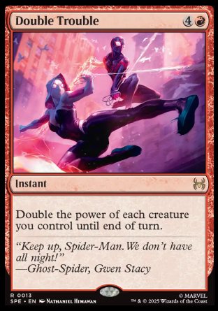 (013) Magic The Gathering Magic: The Gathering | Marvel's Spider-Man: Eternal Single: Double Trouble  Rare