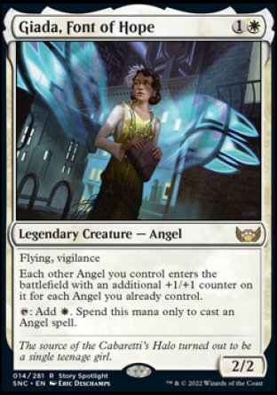 (014) Magic The Gathering Streets of New Capenna Single: Giada, Font of Hope Holo Rare