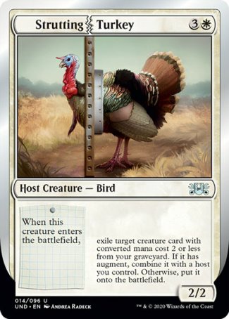 (014/096) Magic The Gathering Unsanctioned Single: Strutting Turkey  Uncommon