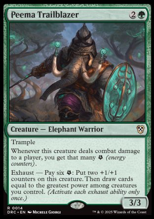 (014) Magic The Gathering Commander: Aetherdrift Single: Peema Trailblazer  Rare