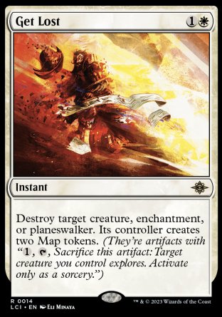 (014) Magic The Gathering The Lost Caverns of Ixalan Single: Get Lost Holo Rare