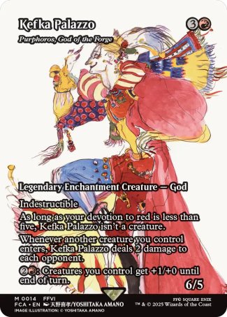 (014) Magic The Gathering Magic: The Gathering - FINAL FANTASY Through the Ages Single: Purphoros, God of the Forge  Mythic