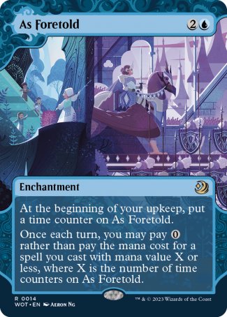 (014) Magic The Gathering Enchanting Tales Single: As Foretold (V.1)  Rare