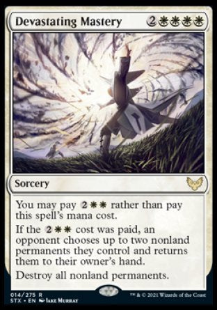 (014) Magic The Gathering Strixhaven: School of Mages Single: Devastating Mastery  Rare