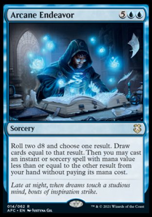 (014) Magic The Gathering Commander: Adventures in the Forgotten Realms Single: Arcane Endeavor  Rare