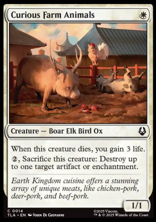 (014) Magic The Gathering Magic: The Gathering | Avatar: The Last Airbender Single: Curious Farm Animals  Common
