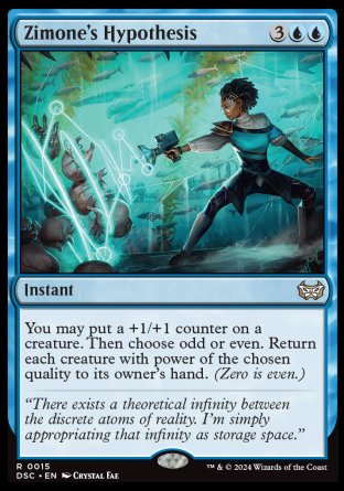 (015) Magic The Gathering Commander: Duskmourn: House of Horror Single: Zimone's Hypothesis  Rare