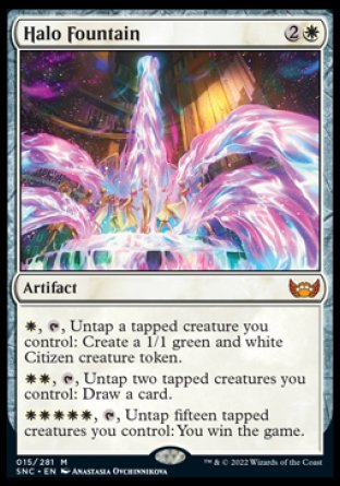 (015) Magic The Gathering Streets of New Capenna Single: Halo Fountain Holo Mythic