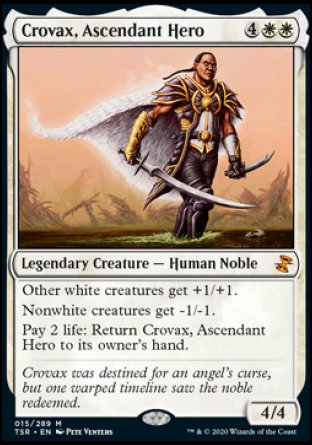 (015/289) Magic The Gathering Time Spiral Remastered Single: Crovax, Ascendant Hero  Mythic