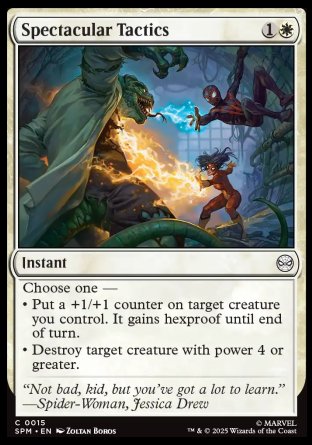 (015) Magic The Gathering Magic: The Gathering | Marvel's Spider-Man Single: Spectacular Tactics Holo Common