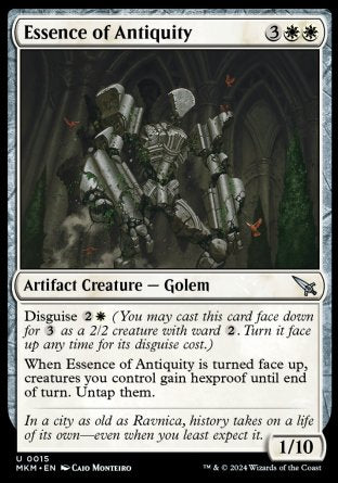 (015) Magic The Gathering Murders at Karlov Manor Single: Essence of Antiquity Holo Uncommon