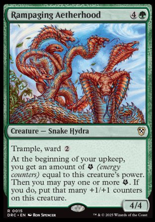 (015) Magic The Gathering Commander: Aetherdrift Single: Rampaging Aetherhood  Rare