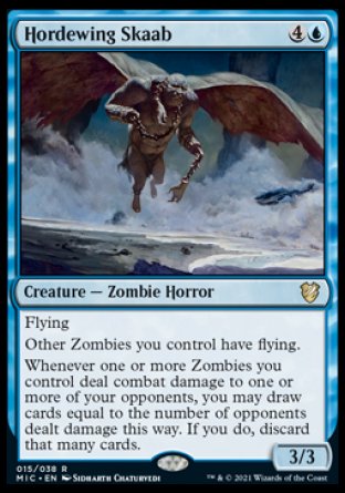 (015) Magic The Gathering Commander: Innistrad: Midnight Hunt Single: Hordewing Skaab (V.1)  Rare