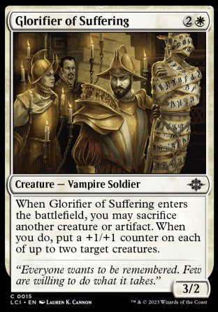 (015) Magic The Gathering The Lost Caverns of Ixalan Single: Glorifier of Suffering  Common