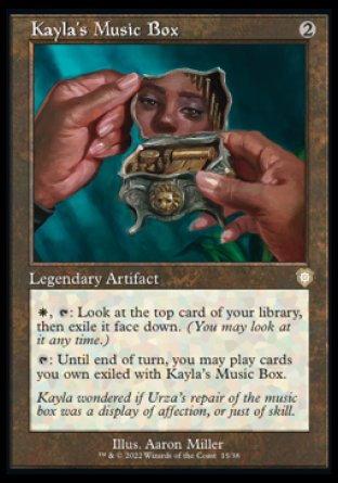 (015) Magic The Gathering Commander: The Brothers' War Single: Kayla's Music Box  Rare