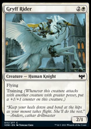 (015) Magic The Gathering Innistrad: Crimson Vow Single: Gryff Rider  Common