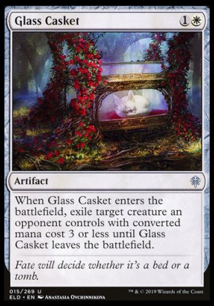 (015/269) Magic The Gathering Throne of Eldraine Single: Glass Casket Holo Uncommon