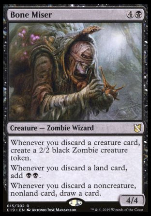 (015) Magic The Gathering Commander 2019 Single: Bone Miser  Rare