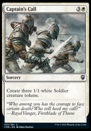 (015/361) Magic The Gathering Commander Legends Single: Captain's Call  Common