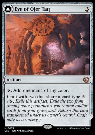 (015) Magic The Gathering Commander: The Lost Caverns of Ixalan Single: Eye of Ojer Taq // Apex Observatory  Mythic