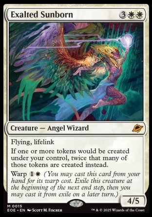 (015) Magic The Gathering Edge of Eternities Single: Exalted Sunborn  Mythic