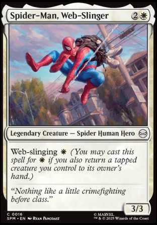 (016) Magic The Gathering Magic: The Gathering | Marvel's Spider-Man Single: Spider-Man, Web-Slinger  Common