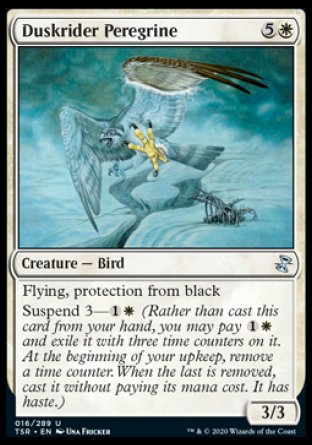 (016/289) Magic The Gathering Time Spiral Remastered Single: Duskrider Peregrine Holo Uncommon