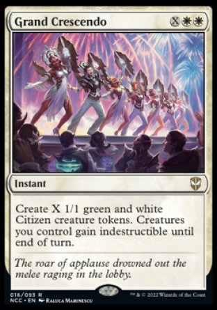 (016) Magic The Gathering Commander: Streets of New Capenna Single: Grand Crescendo  Rare
