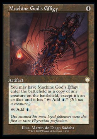 (016) Magic The Gathering Commander: The Brothers' War Single: Machine God's Effigy  Rare