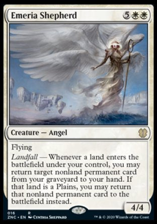 (016) Magic The Gathering Commander: Zendikar Rising Single: Emeria Shepherd  Rare