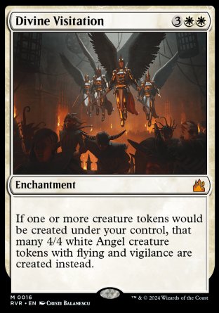 (016) Magic The Gathering Ravnica Remastered Single: Divine Visitation  Holo Mythic