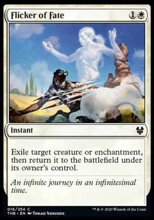 (016/254) Magic The Gathering Theros Beyond Death Single: Flicker of Fate Holo Common