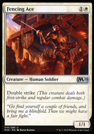 (016/280) Magic The Gathering Core 2020 Single: Fencing Ace  Uncommon