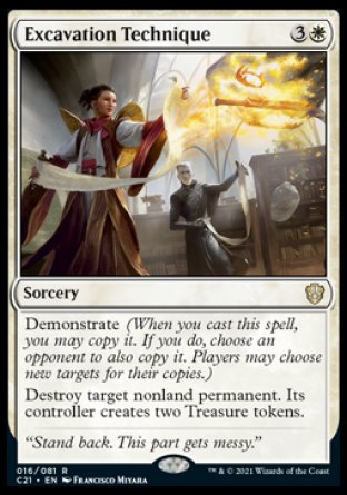 (016) Magic The Gathering Commander: Strixhaven Single: Excavation Technique  Rare
