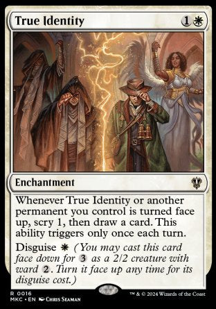 (016) Magic The Gathering Commander: Murders at Karlov Manor Single: True Identity  Rare