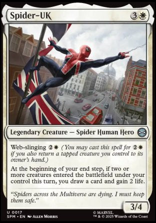 (017) Magic The Gathering Magic: The Gathering | Marvel's Spider-Man Single: Spider-UK  Uncommon