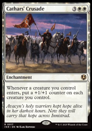 (017) Magic The Gathering Innistrad Remastered Single: Cathars' Crusade  Rare