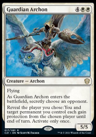 (017) Magic The Gathering Commander: Strixhaven Single: Guardian Archon  Rare