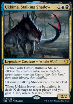 (017/322) Magic The Gathering Commander: Ikoria Single: Ukkima, Stalking Shadow  Mythic