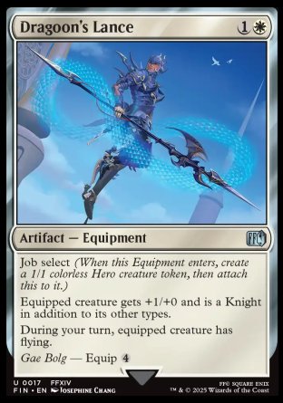 (017) Magic The Gathering Magic: The Gathering - FINAL FANTASY Single: Dragoon's Lance  Uncommon