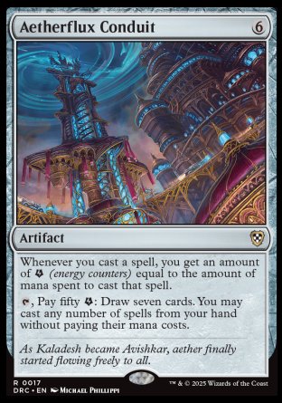 (017) Magic The Gathering Commander: Aetherdrift Single: Aetherflux Conduit  Rare