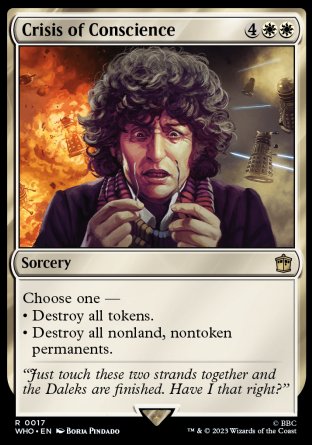 (017) Magic The Gathering Universes Beyond: Doctor Who Single: Crisis of Conscience  Rare
