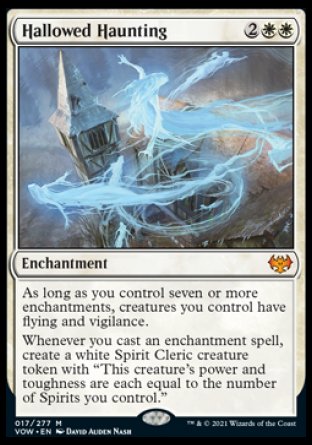 (017) Magic The Gathering Innistrad: Crimson Vow Single: Hallowed Haunting Holo Mythic