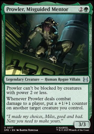 (017) Magic The Gathering Magic: The Gathering | Marvel's Spider-Man: Eternal Single: Prowler, Misguided Mentor  Uncommon