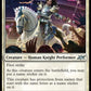 (017) Magic The Gathering Unfinity Single: Knight in _____ Armor Holo Uncommon